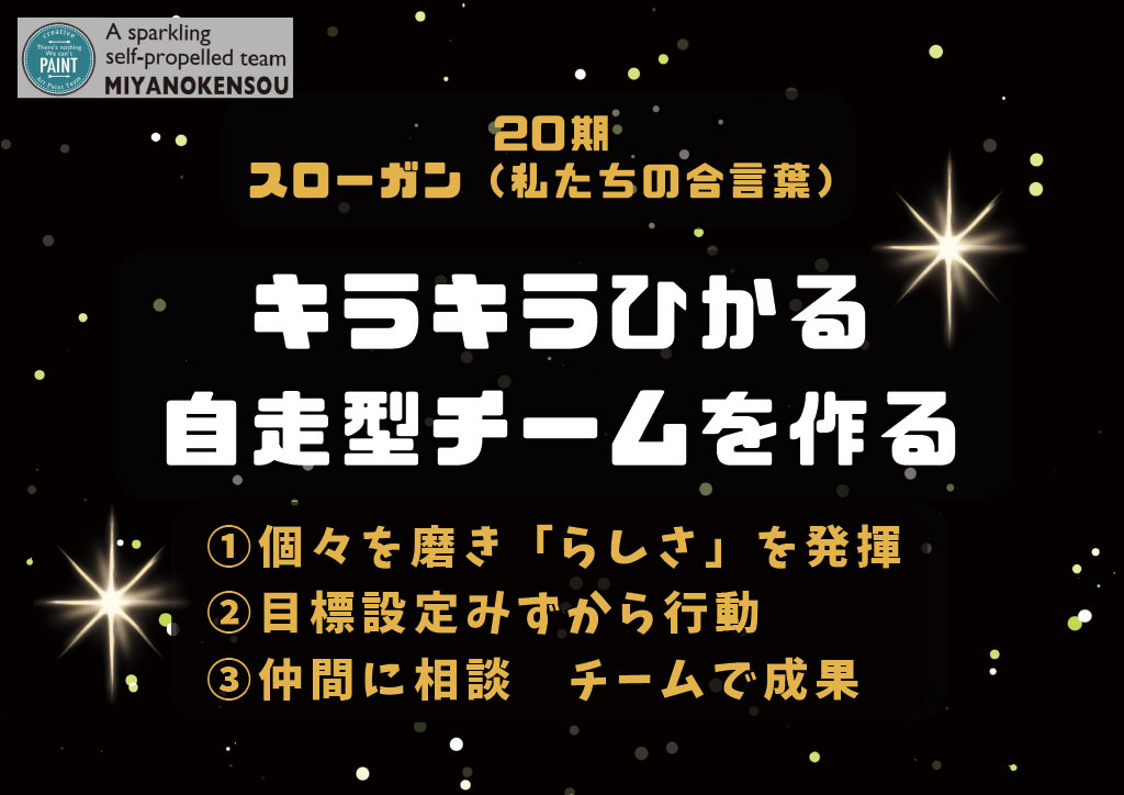 宮野建装スローガン