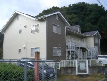 北九州市浅川アパート、塗り替え工事完了写真